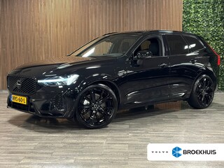 Volvo XC60 T6 AWD Recharge Ultra Black Edition | MY26 | Luchtvering | Trekhaak | 360 Camera | Head-Up Display | Harman Kardon | Adaptieve Cruise Control | Stoelverwarming voor+achter | Stuurwielverwarming | Schuifdak | Full LED Meesturende koplampen | Pilot Assist | BLIS Dode Hoek Detectie | Elektrische voorstoelen geheugen | Contour stoelen met wit stiksel en bies | Zitting verlenging voorstoelen | Lederen dashboard | 21 Inch | Google Infotainment | Keyless Drive | Elektrisch bedienbare achterklep | DAB Radio | Apple Carplay/Android Auto | Draadloos telefoon opladen | Volvo On Call met mobiele App functie | Onyx Black Metallic |