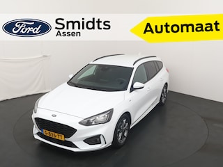 Ford Focus Wagon EcoBoost 125 pk ST-Line | Trekhaak | Winter Pack | Camera | 4 seiz. banden | Keyless entry | 100% dealer onderh.