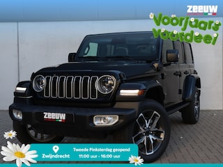 Jeep Wrangler Unlimited 4xe 380 PK Sahara | Schuifdak | Leder | Camera | Navi | 20"