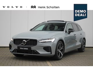 Volvo V60 T6 350PK Plug-in hybrid AWD Plus Dark | Bowers&Wilkins high-end audio | Elektrisch bedienbaar panoramisch schuif/-kanteldak | Adaptive Cruise Control & Pilot Assist | Verwarmbare voorstoelen + stuurwiel | 360 graden Camera | 19" Lichtmetalen wielen