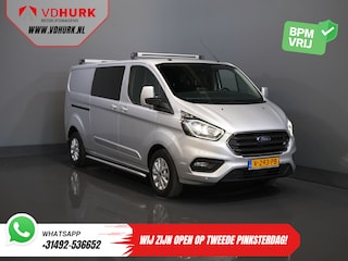 Ford Transit Custom 2.0 TDCI 130 pk L2 Limited DC Dubbel Cabine 2xSchuifdeur/ Stoelverw./ Carplay/ Cruise/ PDC/ Camera/ Navi/ Trekhaak/ Alarm III