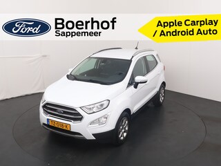 Ford Ecosport EcoBoost 125 pk Titanium | Trekhaak | Navi | Clima | Cruise | LMV | Parkeerhsens.| Half leer | 100% dealer onderh.
