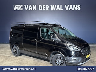 Ford Transit Custom 2.0 TDCI 131pk L2H1 Euro6 Airco | Imperiaal | Camera | Navigatie | 2800kg Trekhaak | LED Apple Carplay, Cruisecontrol, Stoelverwarming, Verwarmde voorruit, Leder, LM velgen, Parkeersensoren, Bijrijdersbank