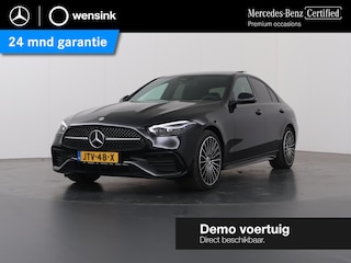 Mercedes-Benz C-klasse 300e Business Solution AMG | Panoramaschuifdak | Trekhaak | DIGITAL LIGHT | Nightpakket | dodehoekassistent | 360° camera |