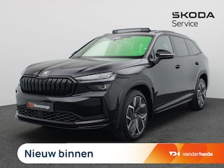 Skoda Kodiaq 1.5 TSI MHEV Sportline Business 7p 150PK DSG Pano-Schuifdak, Trekhaak, 360gr. Camera, 20" LM Velgen, Canton Audio, Memorystoelen, Side Assist, Keyless, Virtual Pedal, Winter Pakket, Matrix LED-Verlichting