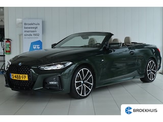 BMW 4-serie Cabrio 420i High Executive M-Sport | NL-Auto | Sanremo Grün | Cruise Control | Stoel/Stuur + Nekverwarming | Camera | Keyless | Navi | Memory | HiFi