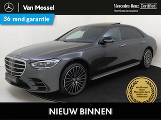 Mercedes-Benz S-klasse 580 4MATIC Lang AMG Line / Business Class pakket/ E-ABC/ Rijassistentiepakket/ Exclusiefpakket/ Nappa leder/ Burmester 4D/ HUD/ 21"/ €282.000 nieuw!