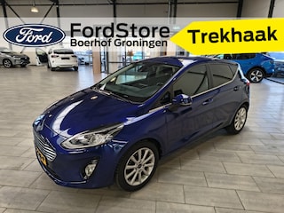 Ford Fiesta EcoBoost 100 pk Titanium | Trekhaak | Camera | Adapt. cruise | B&O | 4 seiz. banden | 100% dealer onderh.