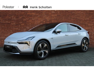 Polestar 4 Long Range Single Motor Prime 100 kWh | Panoramisch dak | Pilot Assist | 360° 3D Camera | Harman Kardon Premium Sound | Head-up display | Verlicht logo | Pixel LED-koplampen met adaptief groot licht | Touchscreen achterin | 12-voudig verstelbare stoelen | Elektrisch verstelbare achterstoelen | Verwarmd stuurwiel en verwarmbare achterstoelen | Klimaatregeling met 3 zones | Intelligente luchtreiniging | 22 kW AC-laden