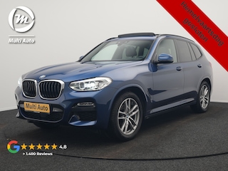BMW X3 xDrive20i M Sport Shadow 184pk Dealer O.H | Trekhaak af Fabriek | Panodak | Adaptive Cruise | Sportstoelen Memory | Harman Kardon |  Head Up | 19"L.M | BLIS |