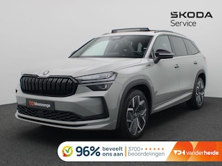 Skoda Kodiaq 1.5 TSI PHEV Sportline Business 204PK DSG Pano-schuifdak, matrix led, trekhaak, Canton sound, adaptive cruise, side assist, stoelverwarming voor & achter, stuurwielverwarming, keyless, alarm, 20" lichtmetaal
