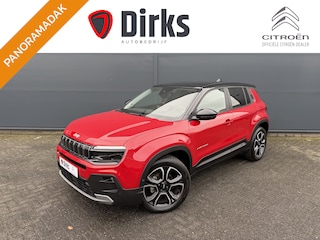 Jeep Avenger 100pk Summit (Elektrisch Schuifdak - JBL - Keyless Entry - Elektrische klep - Leder incl stoelverwarming - LED - Camera - Adaptieve Cruise Controle - 18")