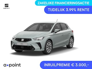 Seat Ibiza Style Business Connect 1.0 EcoTSI 95 pk | Oniric Grey Metallic | Velgen 'Design Machined' | Safe & Driving Pack M | Apple Carplay | Sensoren V+A | Achteruitrij camera