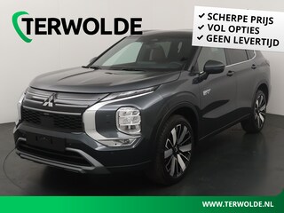 Mitsubishi Outlander 2.4 PHEV Instyle+ | Grijs Metallic met Zwart Dak en Bruin Leder