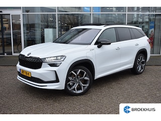 Skoda Kodiaq 1.5 TSI 204PK DSG-6 PHEV Sportline Business | SOH 100% | PANORAMADAK | TREKHAAK | 20 INCH | NAVIGATIE | STUUR + STOELVERW. V + A | NIEUWSTAAT!