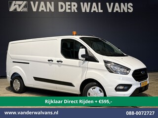 Ford Transit Custom 2.0 TDCI 130pk L2H1 Inrichting Euro6 Airco | Camera | LED | Cruisecontrol | Verwarmde voorruit Parkeersensoren, 2800kg trekvermogen, Bijrijdersbank