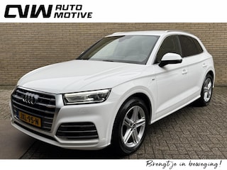 Audi Q5 50 TFSI e 299pk Quattro 2x S-Line | Virtual cockpit | Luchtvering | Wegklapbare trekhaak | Sportstoelen met half leder S-line | Navigatie | Cruise control | Audi smartphone | Elektrische achterklep | Volledig dealeronderhouden!