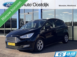 Ford C-MAX 1.0 Titanium 125PK Afn. Trekhaak Cruise Voorruit Verwarming Navi Carplay Parkeersensoren Climate Keyless Privacy Glass *Dealer Onderhouden*