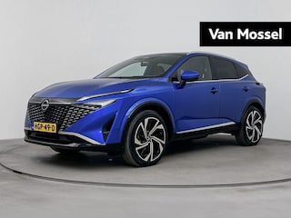 Nissan Qashqai 1.3 MHEV Xtronic Tekna Plus 158PK | Trekhaak 1800KG | Head-Up Display | BOSE Audio | Google Navigatie | Stoelmassage | Stoel,- Stuur en Voorruitverwarming | Panoramadak | Apple CarPlay & Android Auto