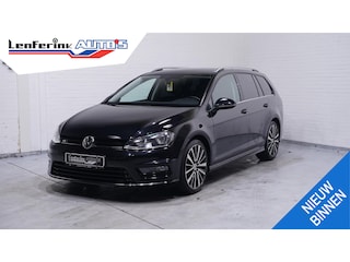 Volkswagen Golf Variant 1.6 TDI Highline R-Design sportstoelen lederen bekleding NAP DAB-ontvangst cruise controle camera navigatie stoelverwarming PDC v+a schakelflippers aan het stuur climate controle 19"-inch lichtmetalen velgen