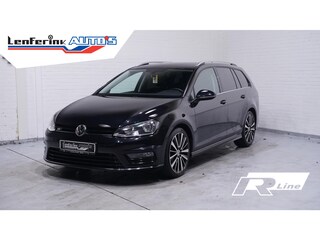 Volkswagen Golf Variant 1.6 TDI Highline R-Design sportstoelen lederen bekleding NAP DAB-ontvangst cruise controle camera navigatie stoelverwarming PDC v+a schakelflippers aan het stuur climate controle 19"-inch lichtmetalen velgen