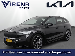 Skoda Enyaq iV 80 KWh Sportline - Trekhaak wegklapbaar - Sportstoelen - Stoelverwarming - Achteruitrijcamera - Panorama dak - Virena Zekerheidspakket €895,-