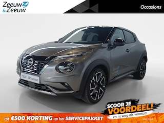 Nissan Juke 1.6 Hybrid N-Design *Tch.pack*Coldpack light*Dodehoek sensoren*Camera360view*Stoel en stuurverwarming*parkeersensoren voor en achter*Automaat*Navigatie*Applecarplay & Androidauto*