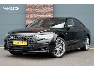 Audi A8 60 TFSI e Quattro S-Line | Luchtvering | ACC | Bang&Olufsen | Massage | Stoelventilatie | HUD | Zonnerollo's | Soft-Close | Hulppakket Tour + Plus | Voorklimatisering | Matrix-LED | Contourstoelen voor |