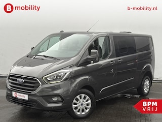Ford Transit Custom 300 2.0 TDCI 170PK L2H1 Limited DC MARGE 2X Schuifdeur Trekhaak 3000KG | Leer | Stoelverwarming | Adaptive Cruise Control | Achteruitrijcamera