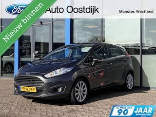 Ford Fiesta 1.0 EcoBoost Titanium 100PK Cruise Navi Parkeersensoren Verwarmde Voorruit Climate USB CD/MP3-Speler *Dealer Onderhouden*