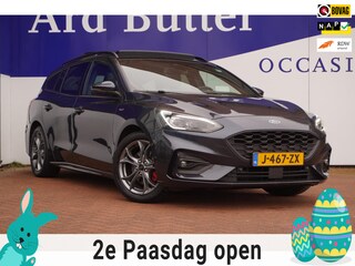 Ford Focus Wagon 1.5 EcoBoost ST Line X Business+Led+Leder+Pano-dak+stuur&stoel-verw+elek-Klep+trekhaak = BOMVOL ~!! NOVEMBER-2020