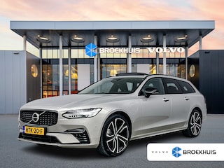 Volvo V90 T8 Recharge Ultra Dark | 20" | Luchtvering | Geventileerd Nappa | Massagestoelen | Bowers & Wilkins | Getint Glas | Panoramadak | Head-Up | 360 Camera | Full LED