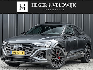 Audi Q8 E-tron 55 quattro 408pk S Edition 115 kWh | Panoramadak | S-Seats + Memory | B&O Sound | Camera | Luchtvering | Keyless | Active Cruise | Ambiance Interieur | 4-Zone Climate | Decor Carbon
