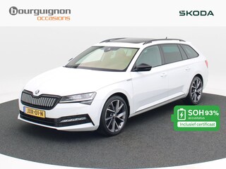 Skoda Superb Combi 1.4 TSi iV 218 Pk Automaat Sportline Business | Trekhaak | Panoramadak | Adaptive Cruise | Full LED | Canton Sound | Stoelverwarming | 18 Inch | 92.858 Km!!