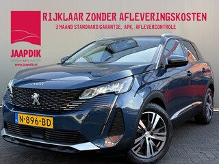 Peugeot 3008 BWJ 2021 1.2 PureTech 131 PK Blue Lease Allure TREKHAAK | FULL LED | 360 CAMERA | HALF LEDER | KEYLESS | ELEKTR. ACHTERKLEP | CARPLAY + ANDROID | NAVI |  CLIMA | CRUISE | LMV | PDC