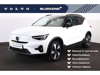 Volvo EX40 Performance Ultra 82 kWh - Panorama/schuifdak - IntelliSafe Assist & Surround - 360º Camera - Harman/Kardon audio - Verwarmde voorstoelen, stuur & achterbank - Parkeersensoren voor & achter - Elektr. bedienb. voorstoelen met geheugen links - Draadloze tel. lader - Warmtepomp - Extra getint glas - Elektr. inklapbare trekhaak - 19' LMV