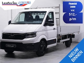 MAN TGE 3.140 140 pk DSG Aut. Pick Up / Open Laadbak Navi, Camera, Trekhaak 3.000 kg, LxBxH 383x225x40 cm, 3-Zits