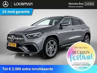 Mercedes-Benz GLA 250 e AMG Plug-In Hybride Trekhaak | AMG Line Premium | Sfeerverlichting | Distronic | MultiBeam Ledkoplampen | Stuur en Stoelverwarming. Inclusief 24 maanden Mercedes-Benz Certified garantie voor Europa.