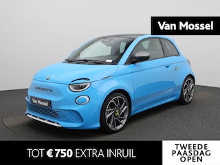 Abarth 500 Scorpionissima 42 kWh De Abarth 500e Scorpionissima is een gelimiteerde, 100% elektrische uitvoering met een 42 kWh batterij, 114 kW (155 pk) vermogen en 235 Nm koppel, is voorzien van specifieke kenmerken zoals 17-inch of 18-inch (Turismo) lichtmetalen velgen, exclusieve kleur Poison Blue), en sportstoelen met geïntegreerde hoofdsteunen.