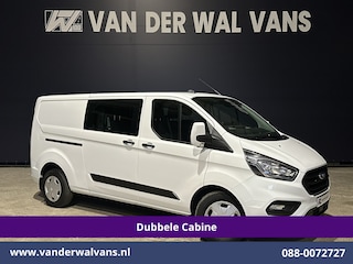 Ford Transit Custom 2.0 TDCI 131pk Automaat L2H1 Dubbele Cabine Inrichting Euro6 Airco | 6-Zits | Camera | Navigatie, Apple Carplay, Android Auto, Cruisecontrol, Stoelverwarming, Verwarmde voorruit, Parkeersensoren, Achterklep
