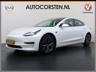 Tesla Model 3 RWD SR plus LFP Accu AutoPilot Leder Panoramadak Adaptive-Cruise Camera's Elektr.-Stuur+Stoelen+Spiegels+Geheugen+Easy-Entry+Verwarmde stoelen Park assistent Pdc WIFI Lane-Assist Speed-Assist Navi LED DAB Voorverwarmen Keyless One-Pedal-Drive Lmv 18" SOH 90% 1e Eigenaar Origineel Nederlandse Auto