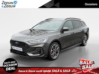 Ford Focus Wagon 1.0 EcoBoost Hybrid ST Line X | Dealer onderhouden | Trekhaak | Winter pack | Adaptief cruise control | Dodehoek detectie | 18" lichtmetalen velgen | Parkeersensoren voor en achter | Achteruitrijcamera | Navigatie | Apple carplay & Android auto | B&O audio | Draadloos opladen mobiel |