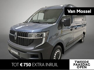 Renault Master T35 2.0 dCi 130pk L2H2 Advance | Nieuw | BPM-vrij | Rijklaarprijs | Dubbele schuifdeur | navigatie | vierseizoenbanden met spatschermen | trekhaak |,houtenvloer en kunststof wandbekleding | achteruitrijcamera | rear step | geintegreerde opstap in de achterbumper | reservewiel |