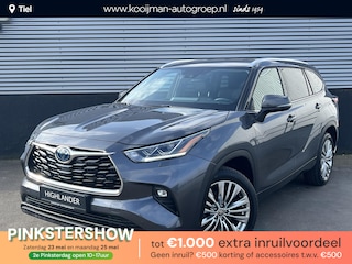 Toyota Highlander AWD 2.5 Hybrid Executive 7 persoons Trekhaak - trekgewicht 2.000kg geremd, AppleCarplay/AndroidAuto, BlindSpot, Parkeerhulp camera incl parkeersensoren, BTW-auto
