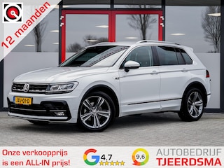 Volkswagen Tiguan 1.5 TSI R-Line | Trekhaak | LED Koplampen | Adaptieve Cruise Control | Parkeersensoren | Climate Control | Apple Carplay | Android Auto | Privacy Glas | Keyless Entry & GO | Flippers | Variabele Stuuroverbrenging | 19'' Lichtmetalen Velgen |
