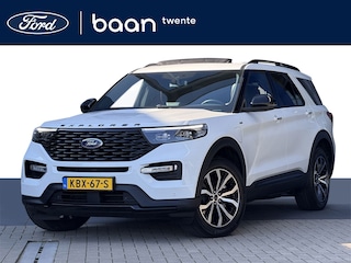 Ford Explorer 3.0 V6 EcoBoost PHEV ST-Line | Trekhaak | Pano dak | Garantie t/m 07-2028 | Stoelventilatie | Full Option | Parelmoer wit |