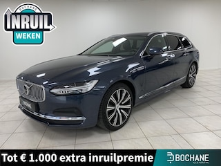 Volvo V90 2.0 B4 Inscription UITKLAPBARE TREKHAAK | ACHTERUITRIJCAMERA | NAVIGATIE | LEDEREN BEKLEDING