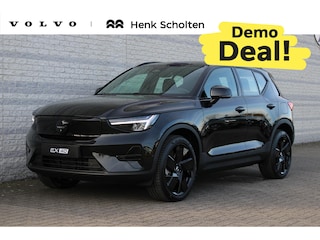 Volvo EX40 Twin Motor Performance Ultra Black Edition 82 kWh | Connect Microtech Nubuck textiel bekleding | Driver Assist met Pilot Assist | Driver Awareness | Verlichtingspack 2 | Elektrisch bedienbare achterklep | Warmtepomp | Adaptieve cruise control | Blis | Preconditioning met timer| Elektrisch verstelbare voorstoelen | Google Maps | Google Assistant | Getinte ramen achter | Climate Pack | Visual Park Assist | Premium Audio by Harman Kardon | Draadloze telefoonoplader | 2-Zone Airconditioning | Zitverlenging | Volvo Car UX | Volvo on Call | Apple Carplay | 20" 5-Spaaks Black | Digital Services Pack 48 maanden | One Pedal Drive | Snelladen tot 205KW | Verwarmbaar stuurwiel | Verwarmbare voorstoelen