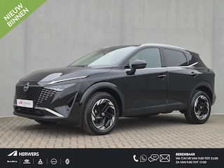 Nissan Qashqai 1.3 MHEV Xtronic N-Connecta Automaat / Fabrieksgarantie t/m 06-2028 / 1.800 kg trekgewicht / Panorama dak / Elektrische klep / HUD / Camera 360° /  Cold pack / Stuur-, stoel- en voorruitverwarming / Navigatie / Apple Carplay Android / 18" LM wielen /