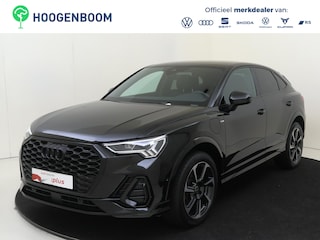 Audi Q3 45 TFSI e S edition Sportback | SoH 90% | Achteruitrijcamera | Lederen bekleding | Adaptieve cruise control | Dodehoek detectie | Keyless | Stoelverwarming | Navigatie |